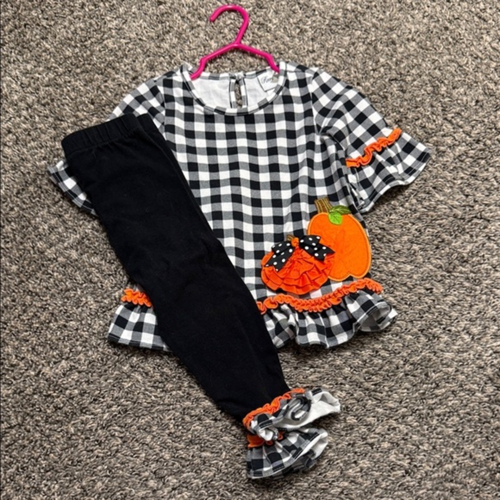Kids Halloween Pumpkin Costume Set 2t